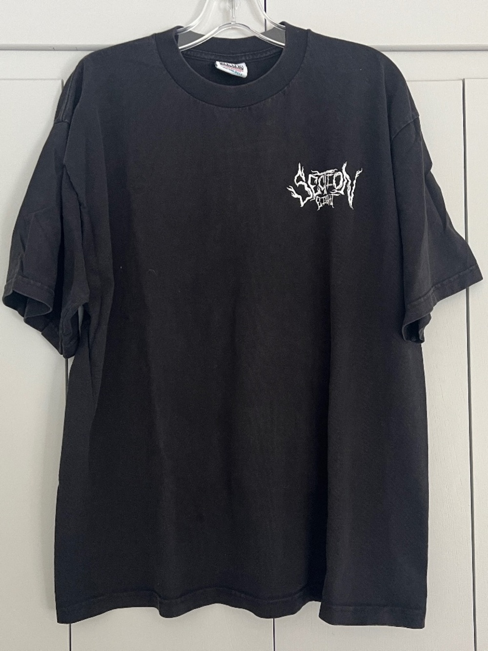 Section 8 Faded Black Graphic Logo T-Shirt XL